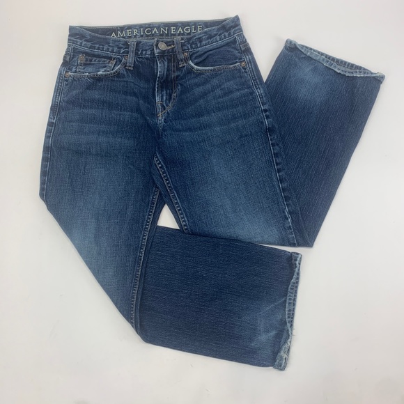 American Eagle Mens Jeans 28 x 28 Blue Boot Cut - Picture 1 of 10